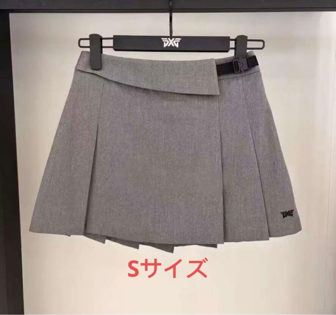 PXG ゴルフウェア レディース ゴルフ スカート グレー Sサイズ 即発送