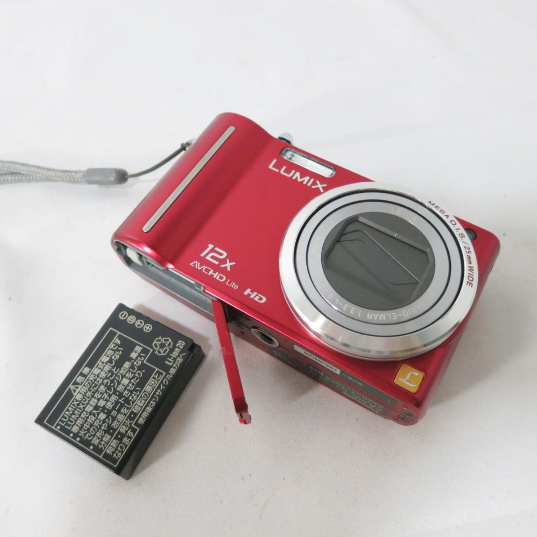 Panasonic LUMIX DMC-TZ7 レッド デジカメ 動作確認済 Panasonic LUMIX