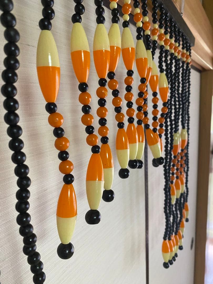 玉のれん ジャラジャラ 玉すだれ 昭和レトロポップ ビンテージ