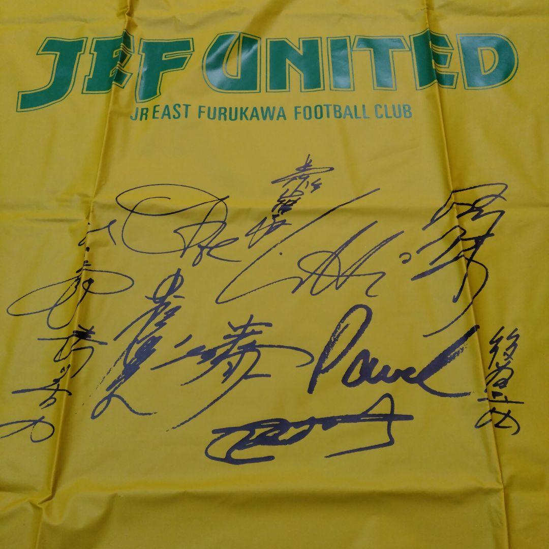 ジェフユナイテッド 市原 ポンチョ サインプリント入り ジェフ千葉 JEF