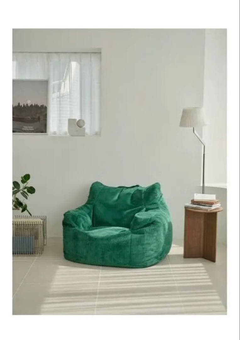 Loosy 1人掛けビーズソファ green LOOSY 1人掛けビーズソファ Green｜1人用ソファ おしゃれ 一人暮らし