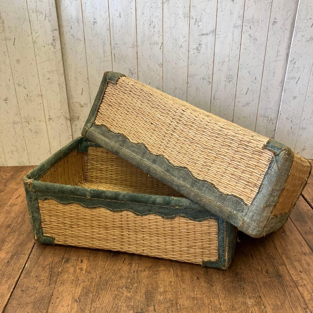 昭和レトロ 柳行李 やなぎこおり 籠 収納籠 かご カゴ 箱 ボックス