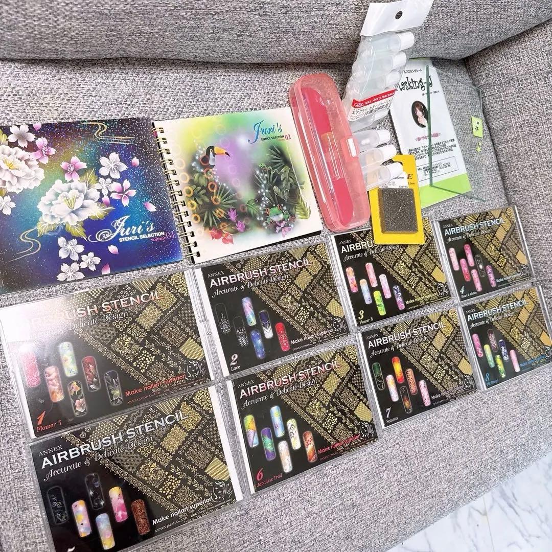 エアブラシステンシル セット ネイルアート用品 - メルカリ