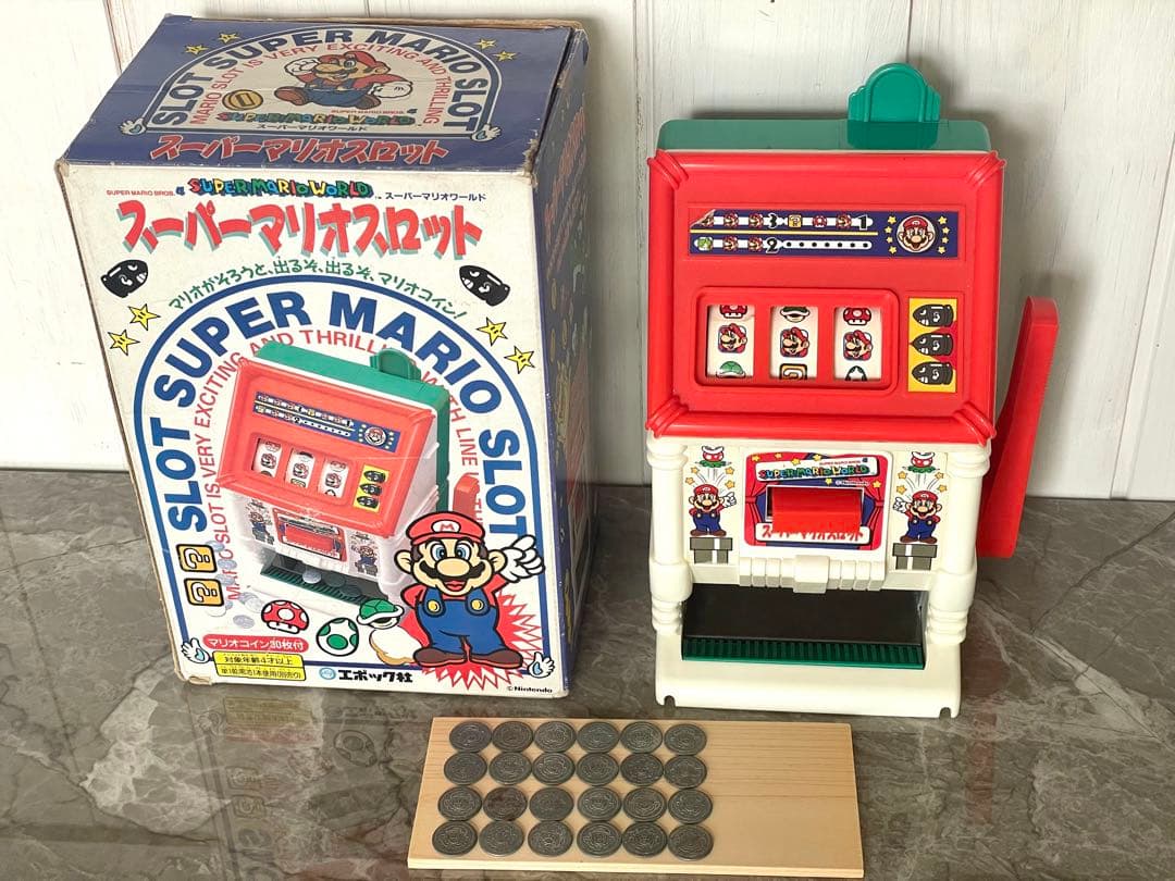 スーパーマリオ【任天堂】スロット レア エポック社 インテリア レトロ