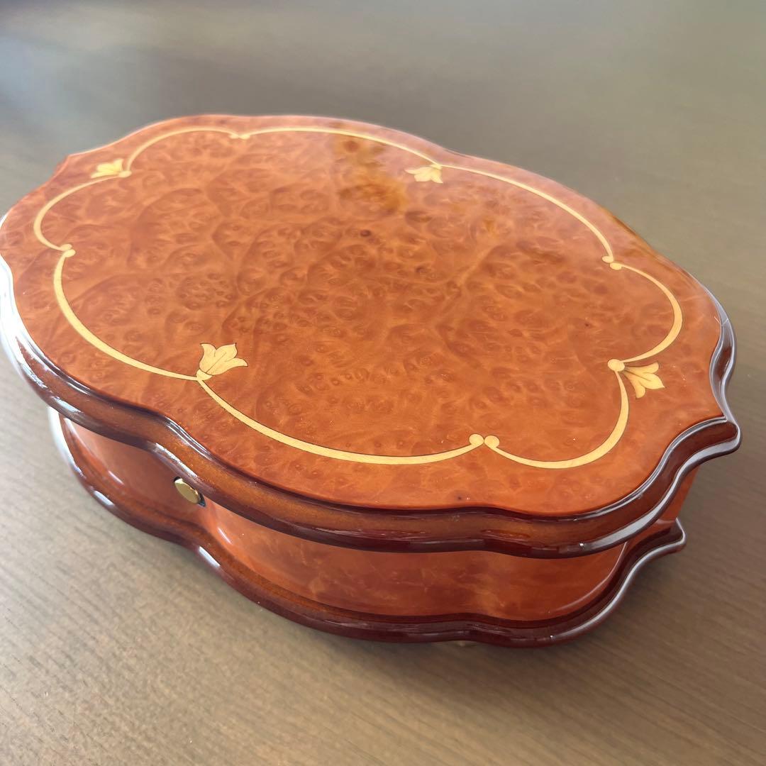 リュージュ72弁オルゴール Canon リーフ型象篏細工 - メルカリ