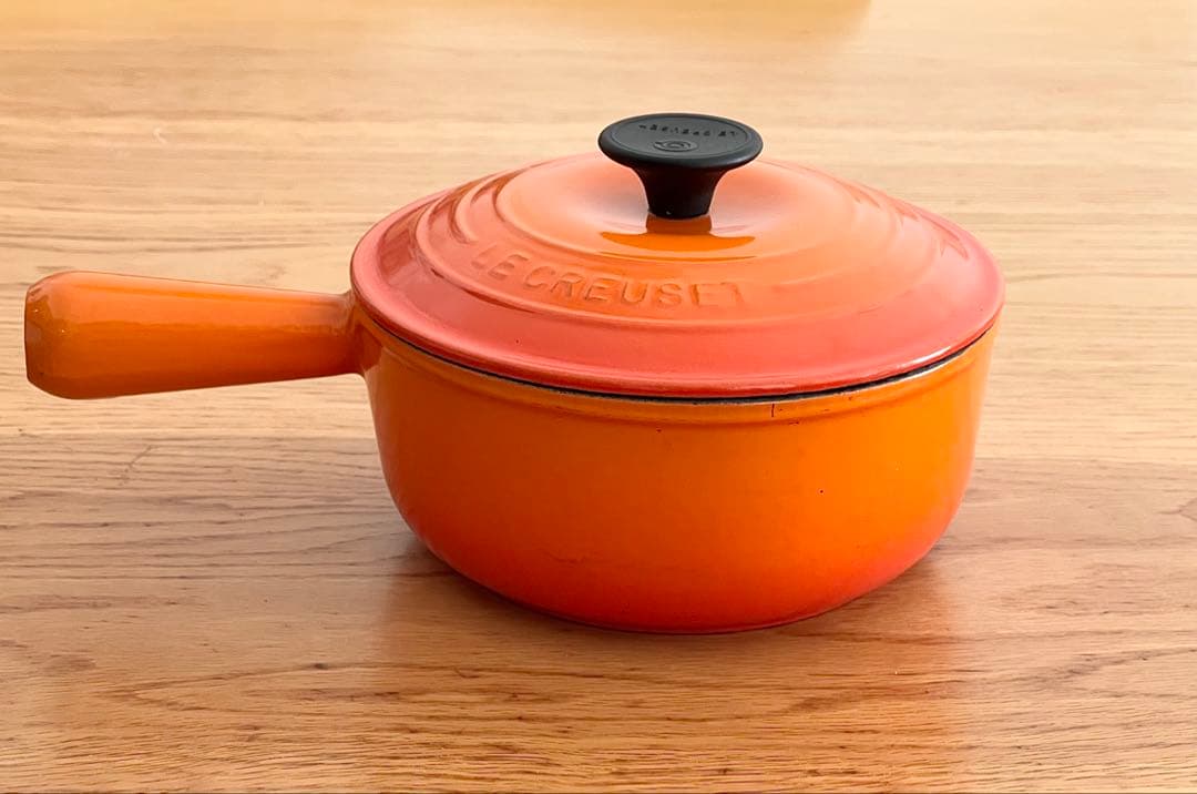 Le Creuset ソースパン 18cm オレンジ - メルカリ