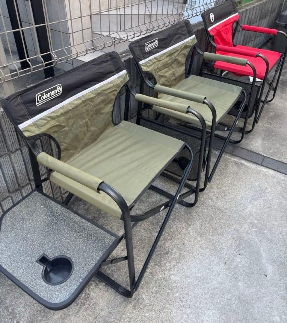 コールマン テーブル付アウトドアチェア 3脚 カーキー 赤 ワンマイルチェアの通販｜キャンプ用品のコールマン【公式】オンライン