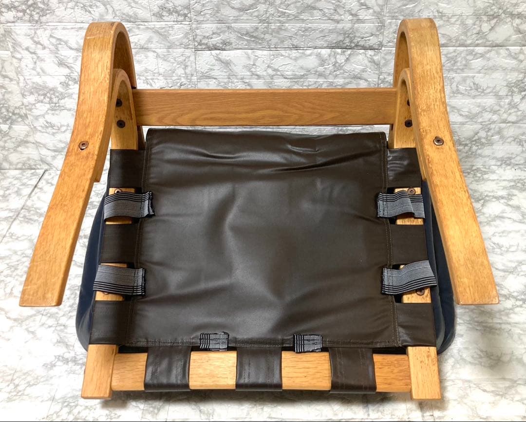 希少 本革】karimoku domani スカンジナビアン イージーチェア①