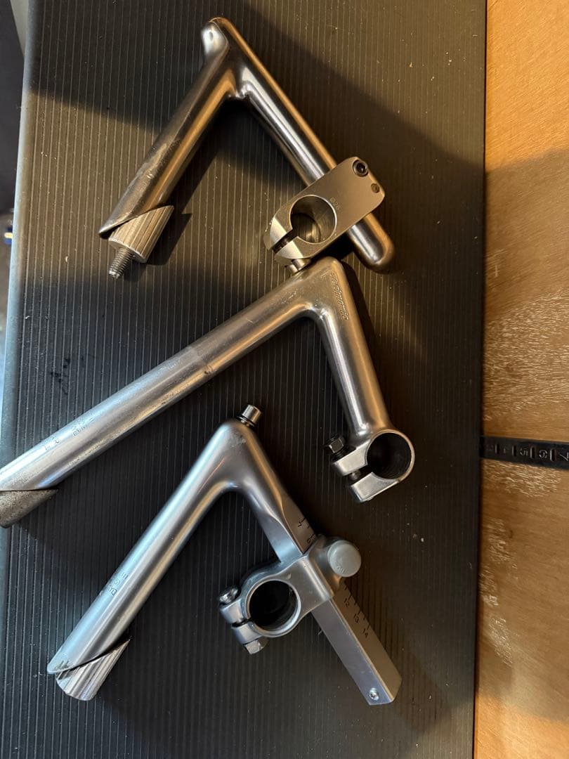 スライダーステム含　ステム 3点セット Amazon | 自転車 ステム 35mm ± 7° 調整可能 自転車ハンドルバー