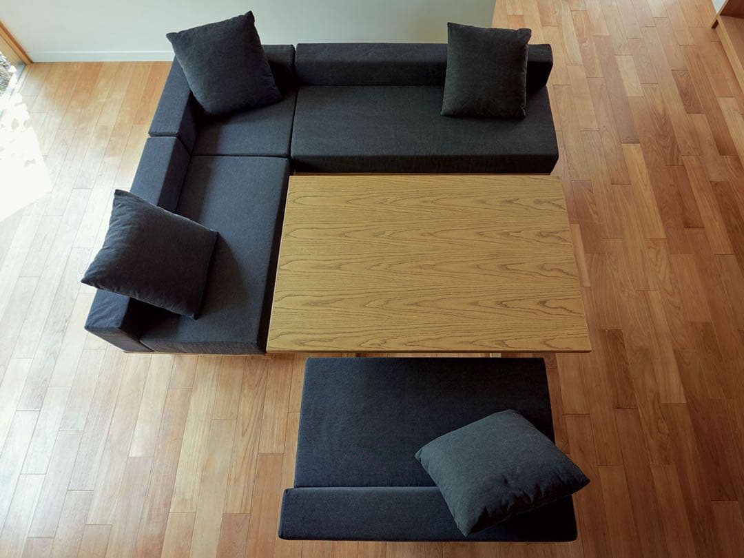 幅100㎝】ソフィア ダイニングソファ M ユニット式 カバー洗濯可