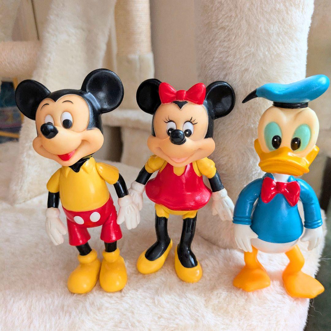 ミッキー・ミニー・ドナルド フィギュア 3体セット - メルカリ