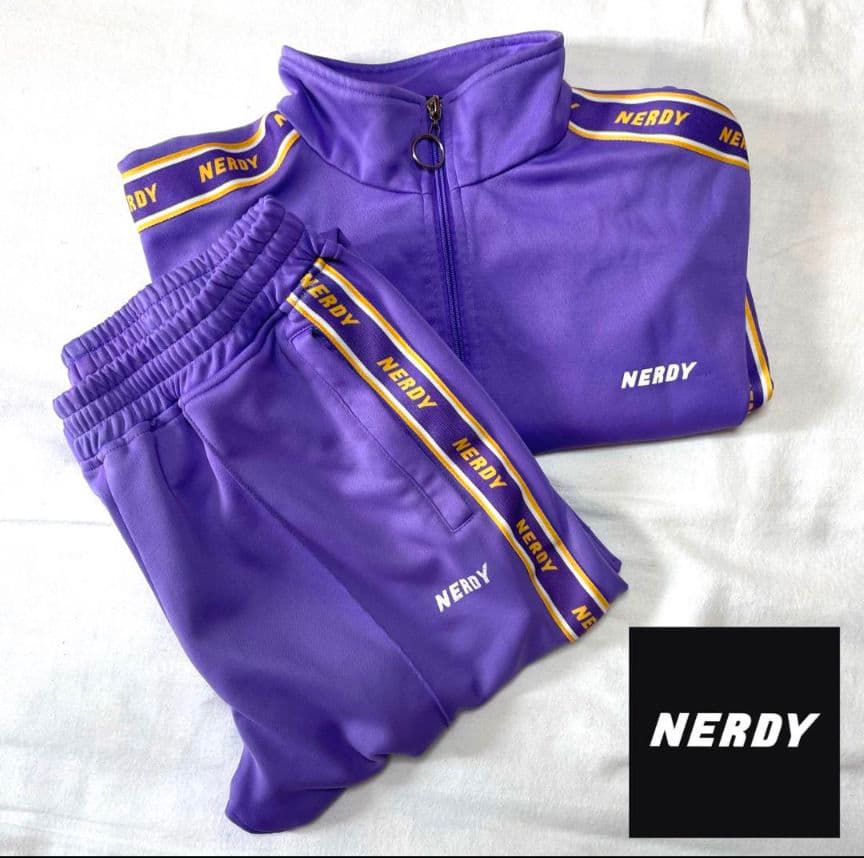 NERDYジャージ 上下 セットアップ size L L - メルカリ