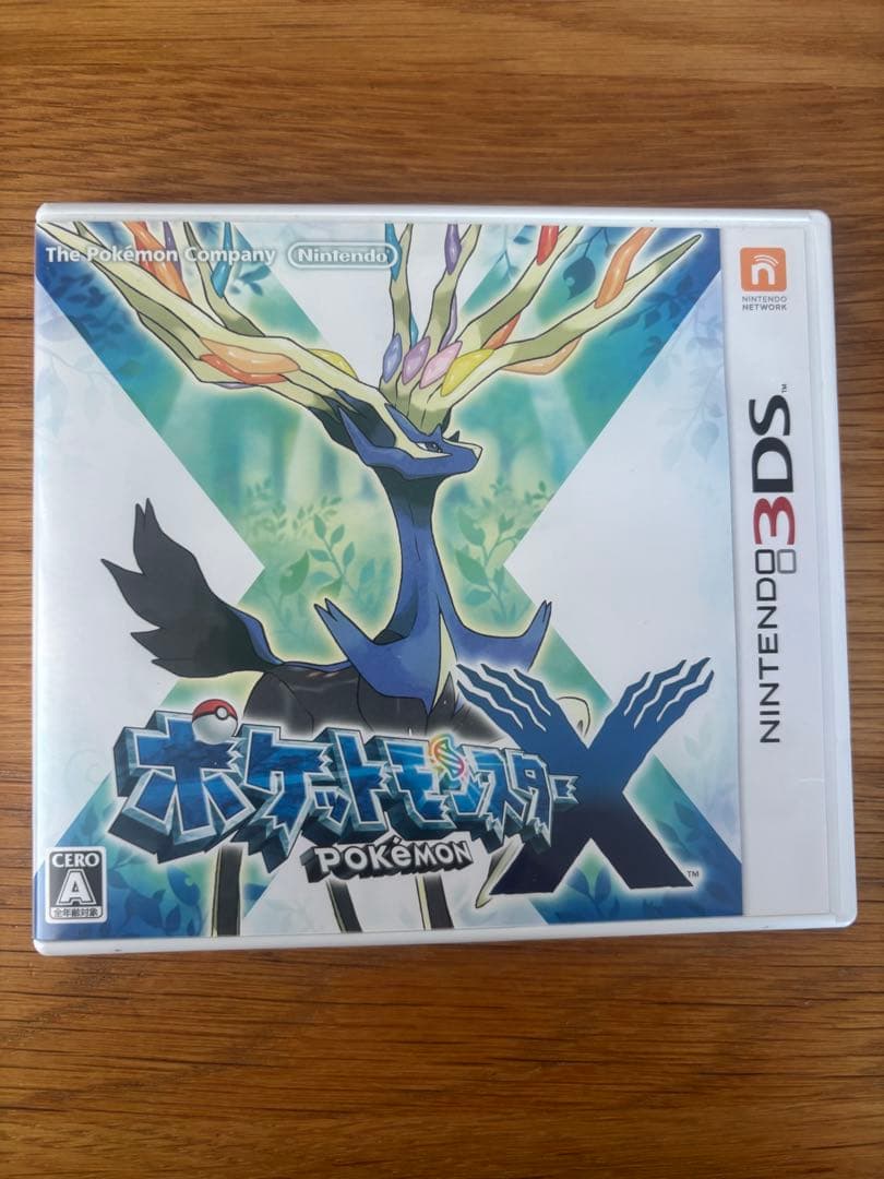 ポケットモンスター X ニンテンドー3DS カセット、説明書、ケース