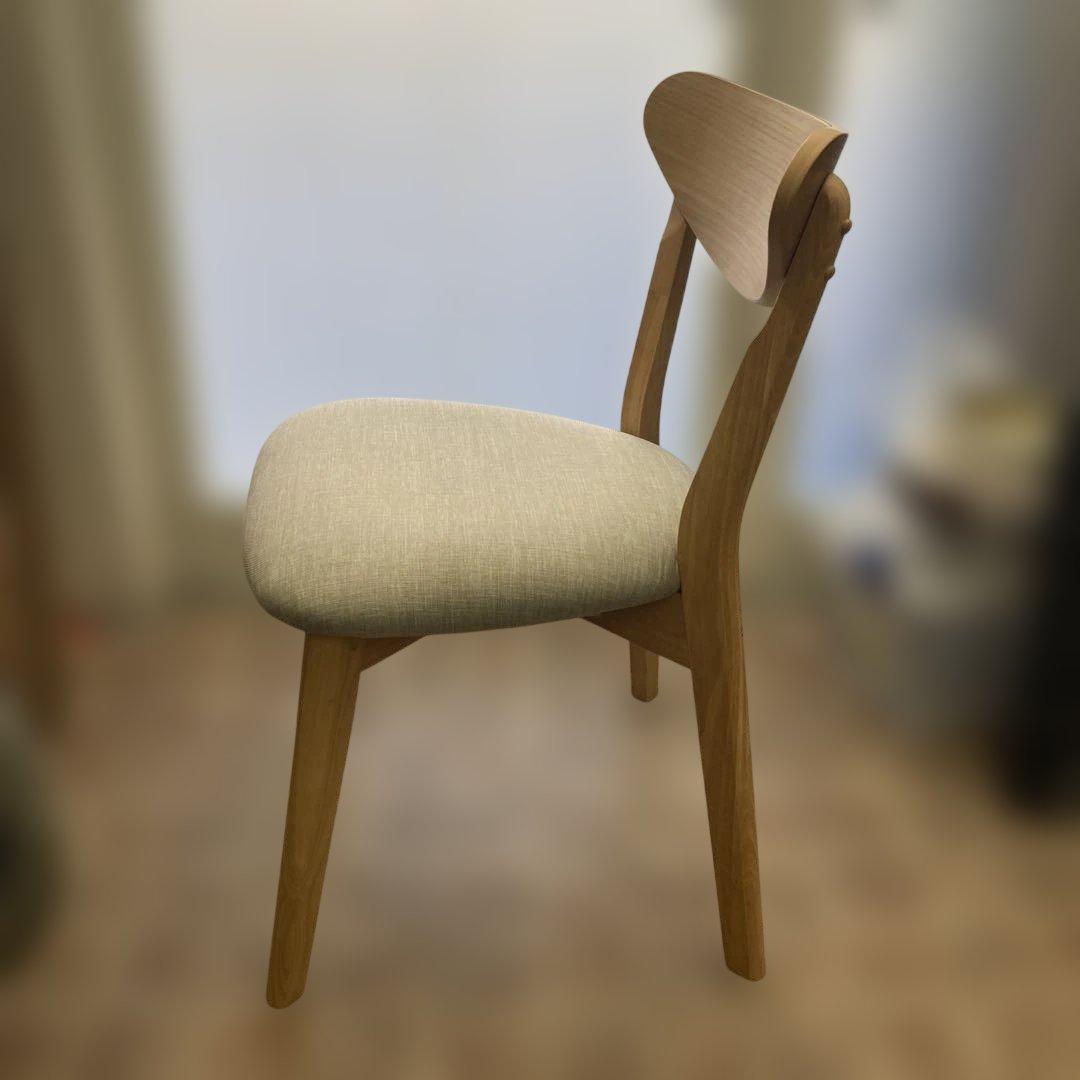 大川家具　ルダンⅡチェア② ダイニングチェア【2脚セットのうち②】 ルダンII - メルカリ