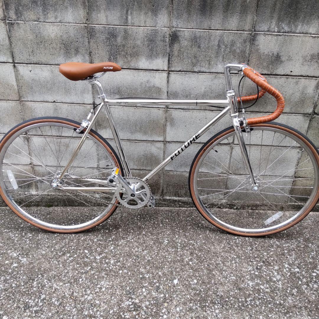 ピストバイク FUTURE The ONE クローム シルバー 自転車 - メルカリ