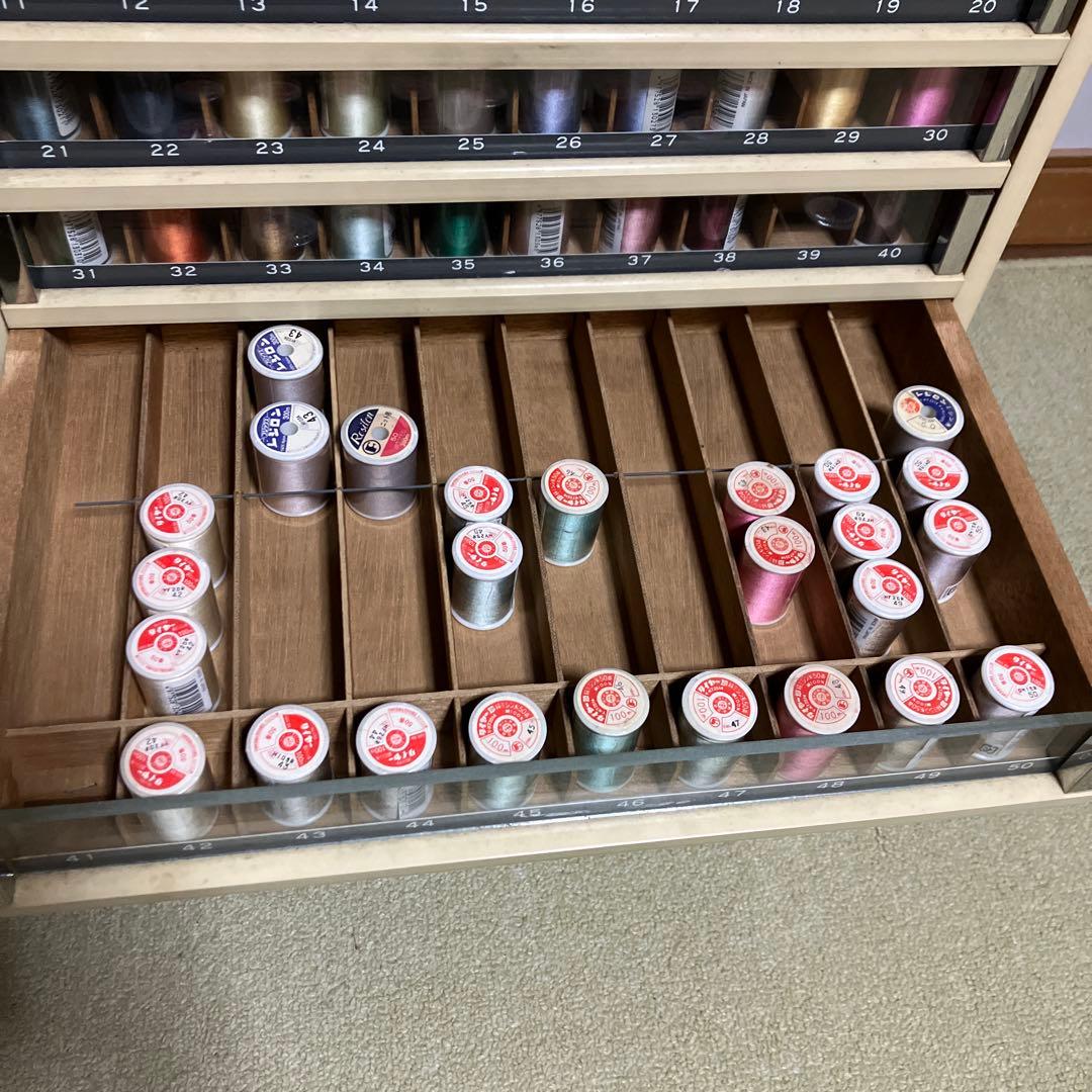 ミシン糸ケース 店頭ディスプレイ什器 昭和レトロ アンティーク 収納