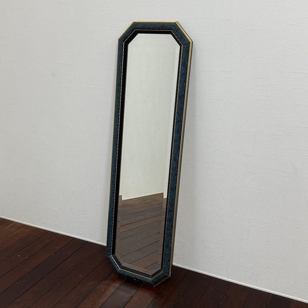 H15K46 イタリア製 ウォールミラー 鏡 ミラー fa2646si イタリア製 アンティーク調 オーバル ウォール