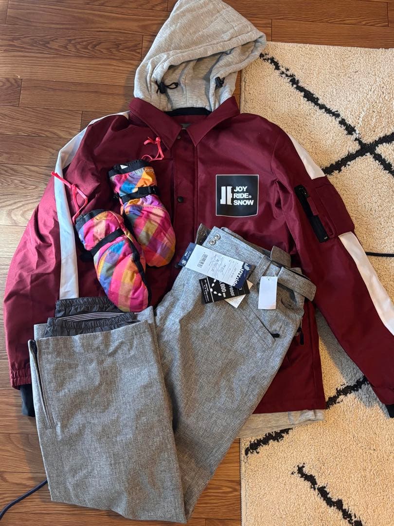 [新品未使用]JOY RIDE スノーボード ウェアL ★ゴーグル・手袋付 10009727a.jpg
