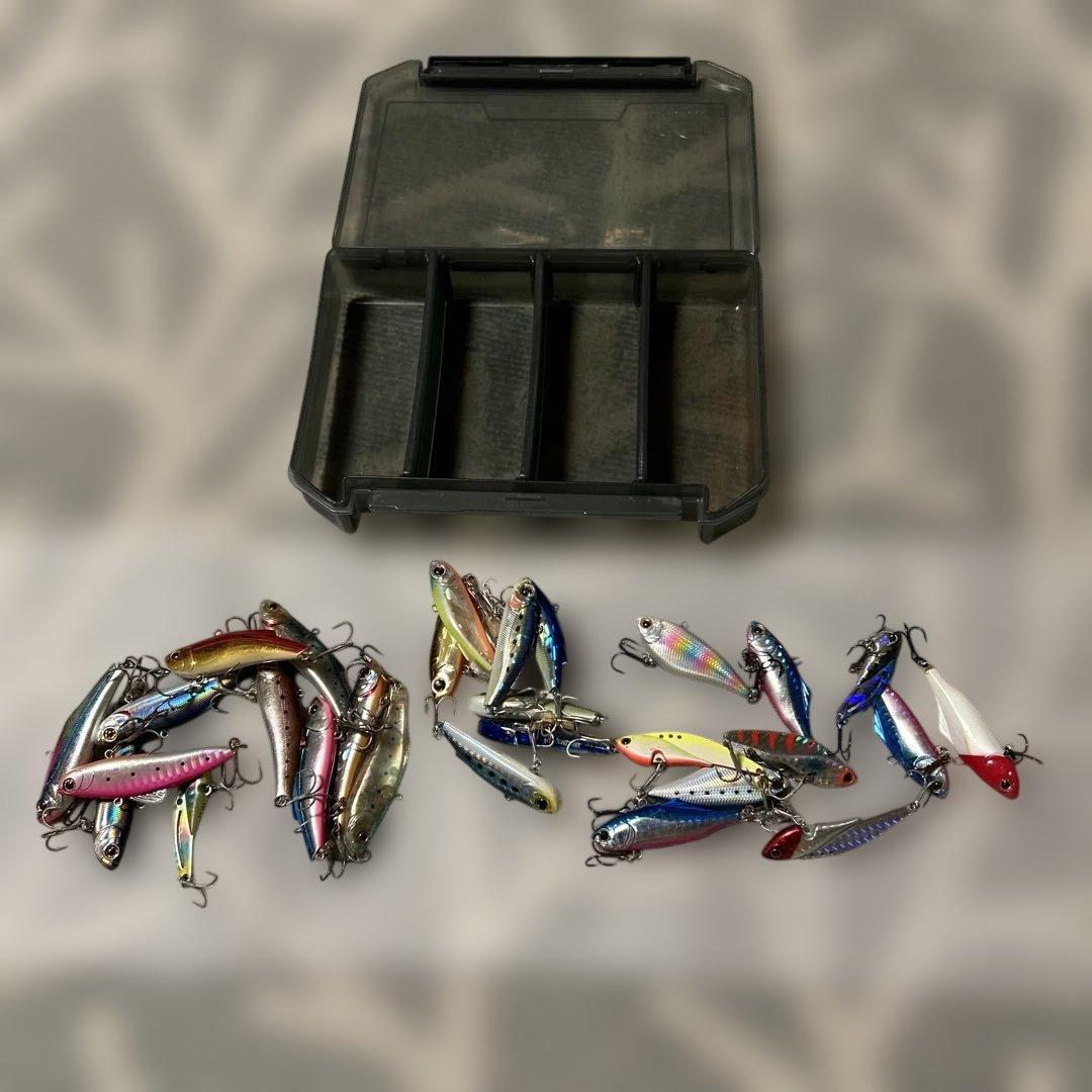 シーバスルアーセット 48個収納ケースと交換針付き Amazon | day-village ルアー シーバス バス釣り 釣り用 ワーム 100個