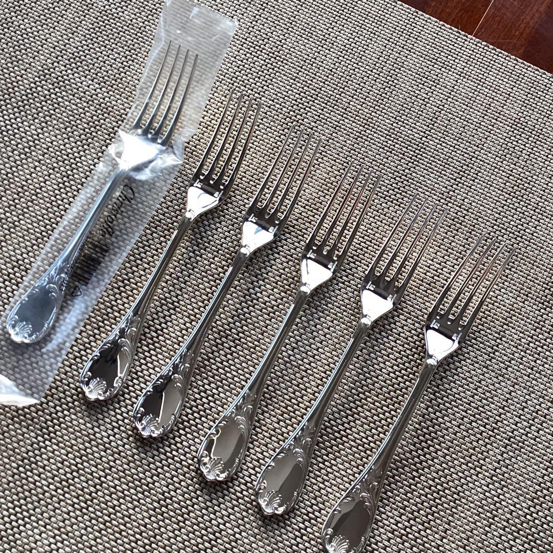 《CHRISTOFLE MARLY》アフタヌーンティー用シルバーナイフ＆フォーク