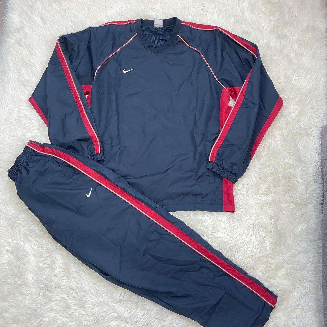 00s NIKE ナイキ セットアップ 上下 銀タグ Y2K ジャージ ナイロン