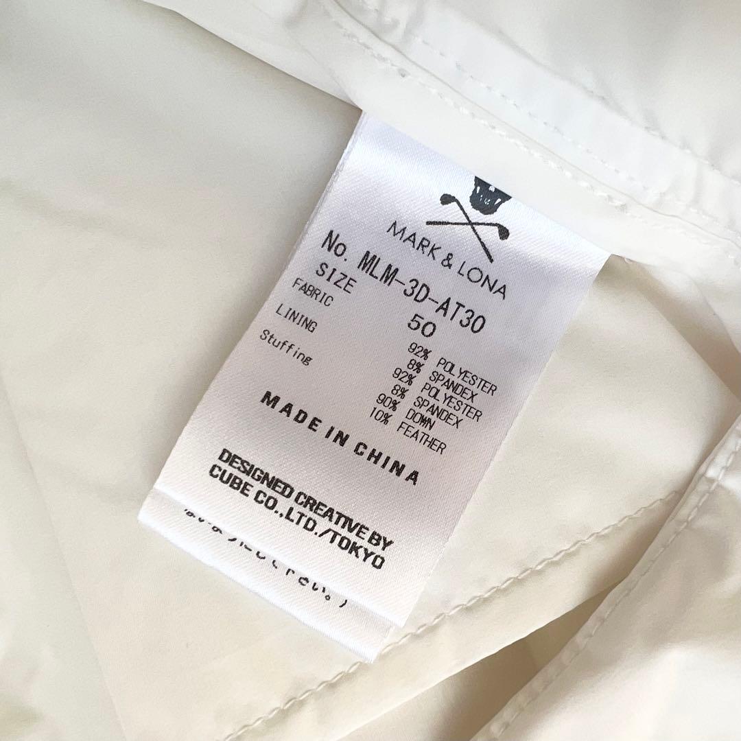 MARK&LONA マークアンドロナ ダウンパンツ 中綿 ゴルフ 50 XL 白