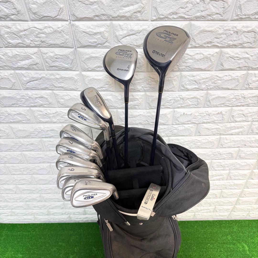 ゴルフセット 初心者応援 maruman ラウンド仕様 メンズ すぐ使える