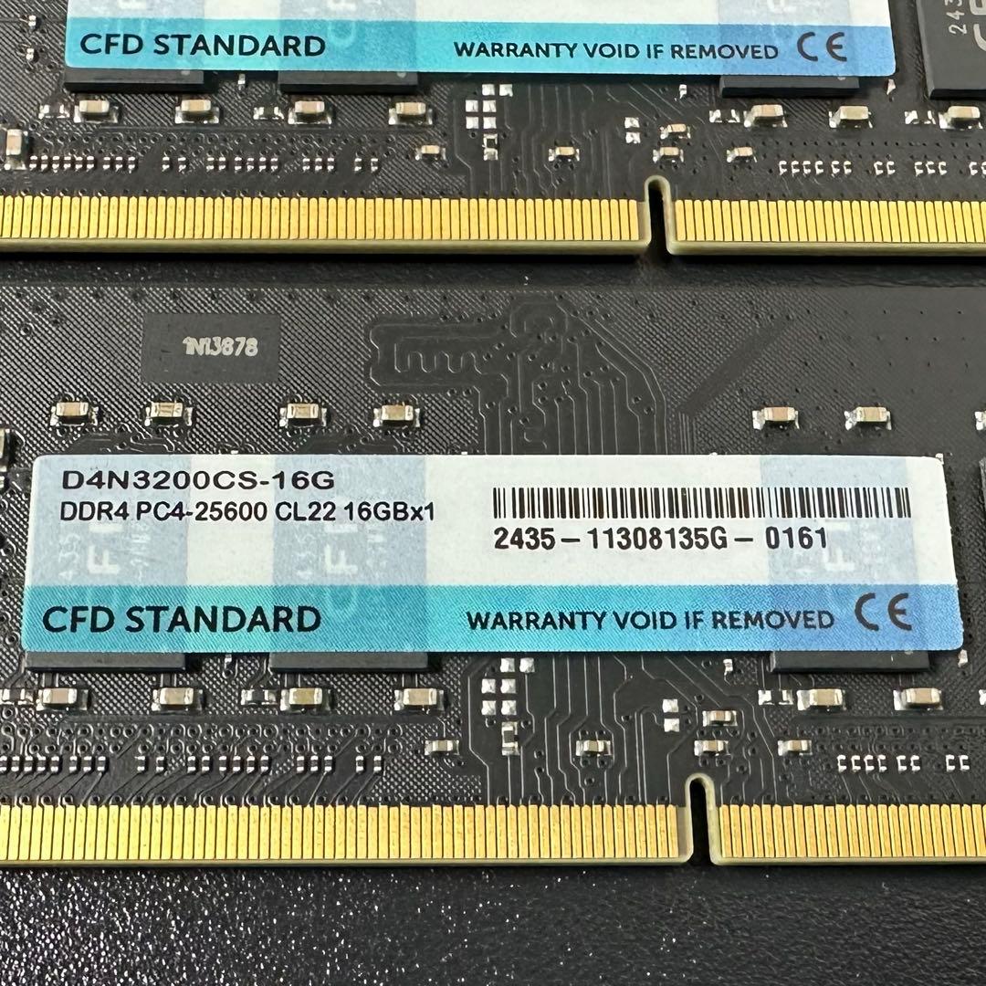 動作保証】DDR4 3200 32GB(16GB×2枚) CFD 189 - メルカリ