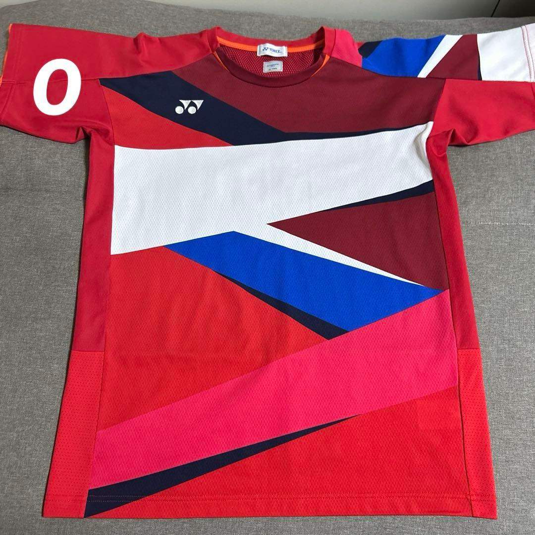 バドミントンヨネックスユニフォーム日本代表サイズO - メルカリ