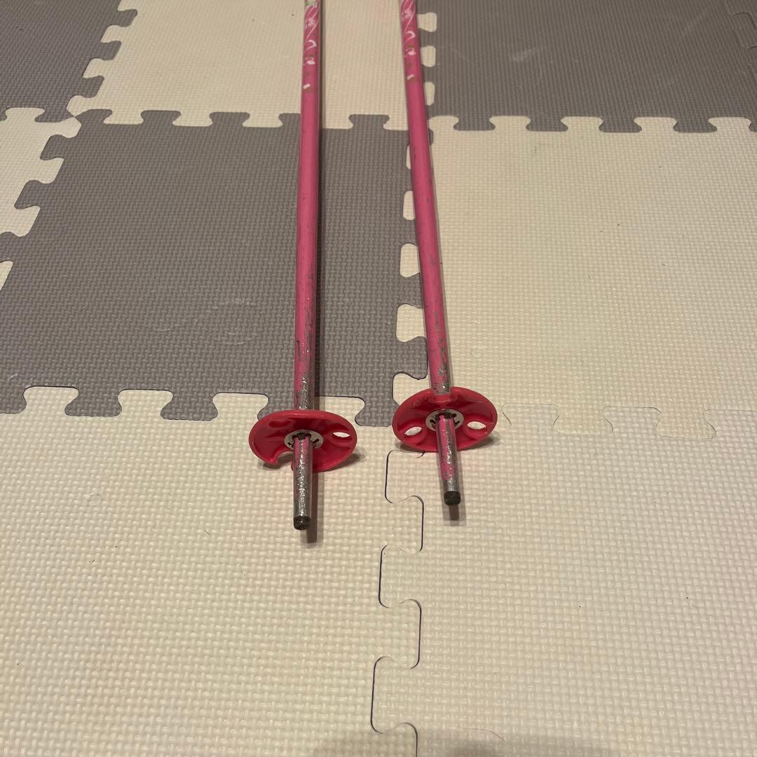 KAZAMA スキー板 106㎝ ストック ブーツ 4点セット マリーちゃん