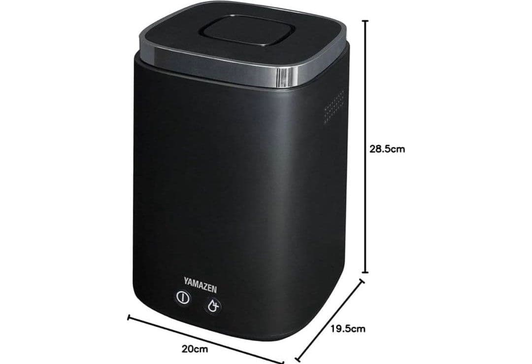 山善 加熱式加湿器 スチーム式 上部給水 2.4L 大容量 ブラック