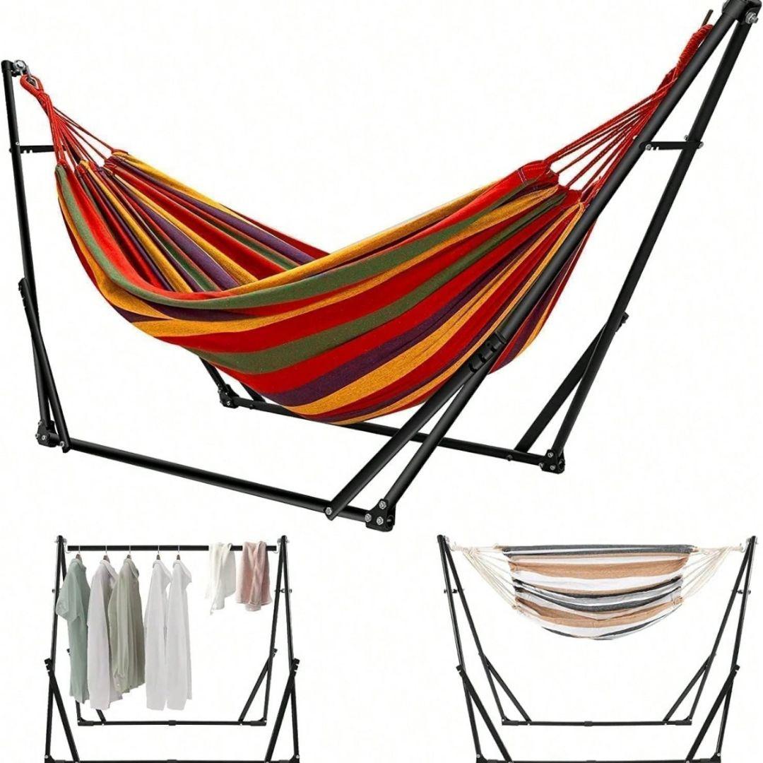 カラフルストライプ ハンモック スタンド付き - メルカリ