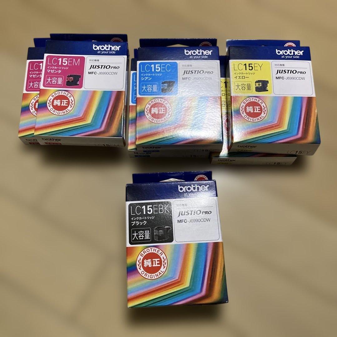 新品・未使用】brother 7点インク LC15 - メルカリ