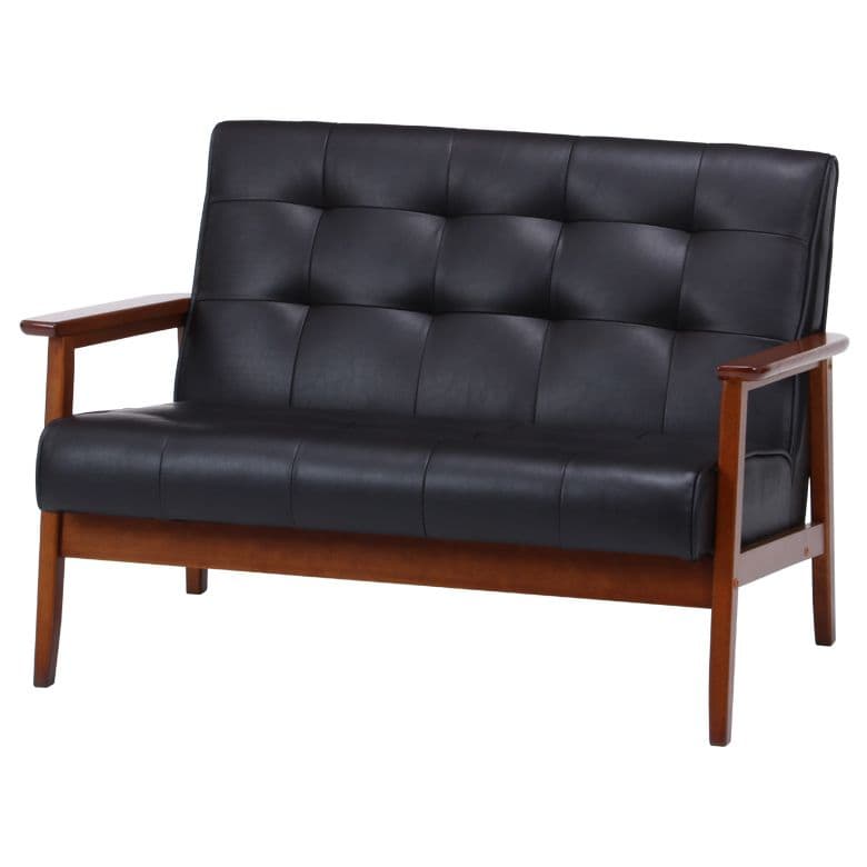 《新品・送料無料》バイキャストＰＵソファー フレンズ 1.5Ｐ ダークブラウン