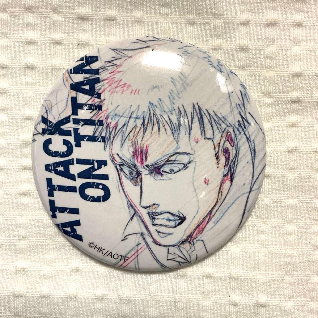 進撃の巨人 ジャン 激動 key:prime 缶バッジ ケース付きブロマイド