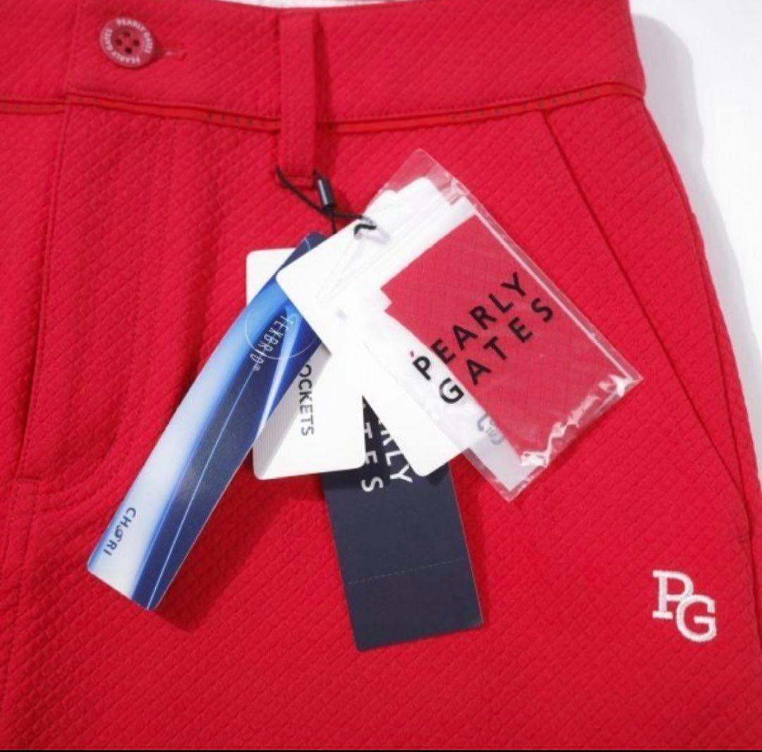 PEARLY GATES ゴルフ用レディーススカート レッド - メルカリ