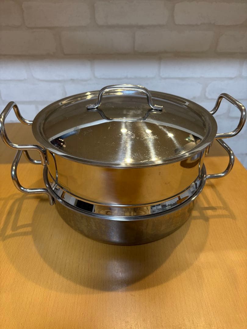 ジオプロダクトステンレス製2段蒸し器セット GEO-25M 楽天市場】【期間限定ポイント3倍】【正規品 正規代理店】ジオ