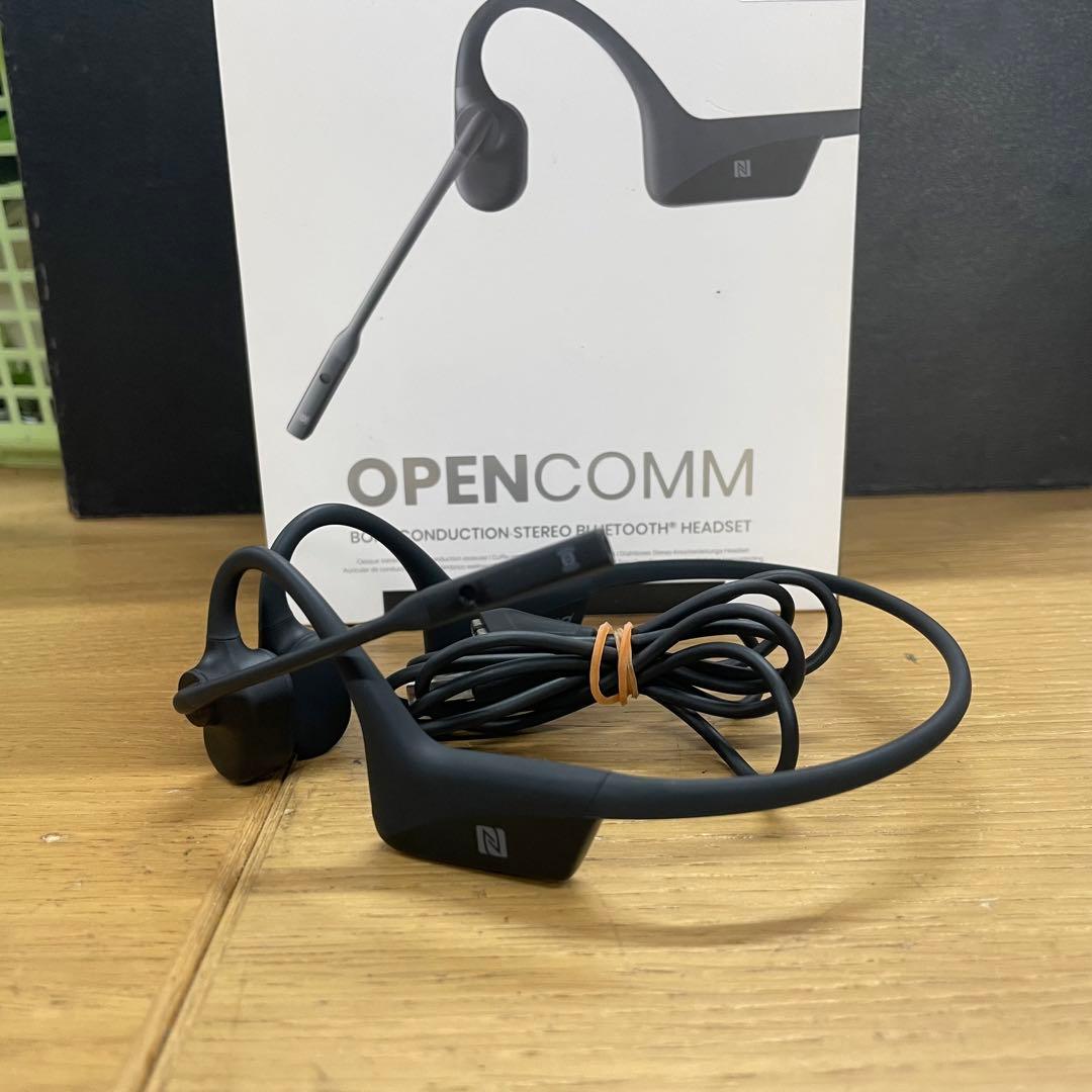 動作品 Aftershokz Opencomm 骨伝導イヤホン ASC100 SHOKZ 旧AfterShokz アフターショックス OPENCOMM 骨伝導 ヘッドセット