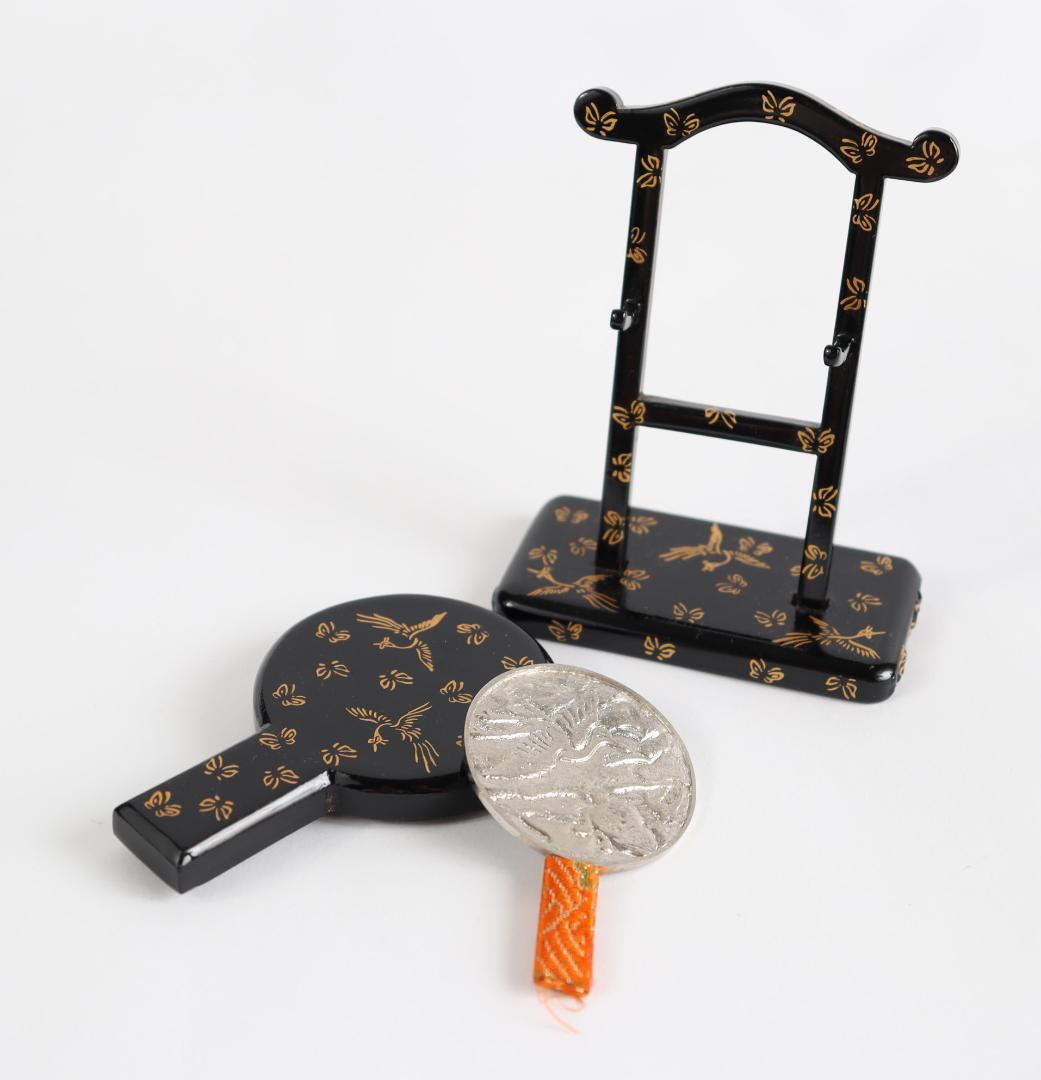 雛道具 京人形 田中彌 蝶鳥蒔絵 鏡台 針箱 京都 田中弥 共箱 - メルカリ