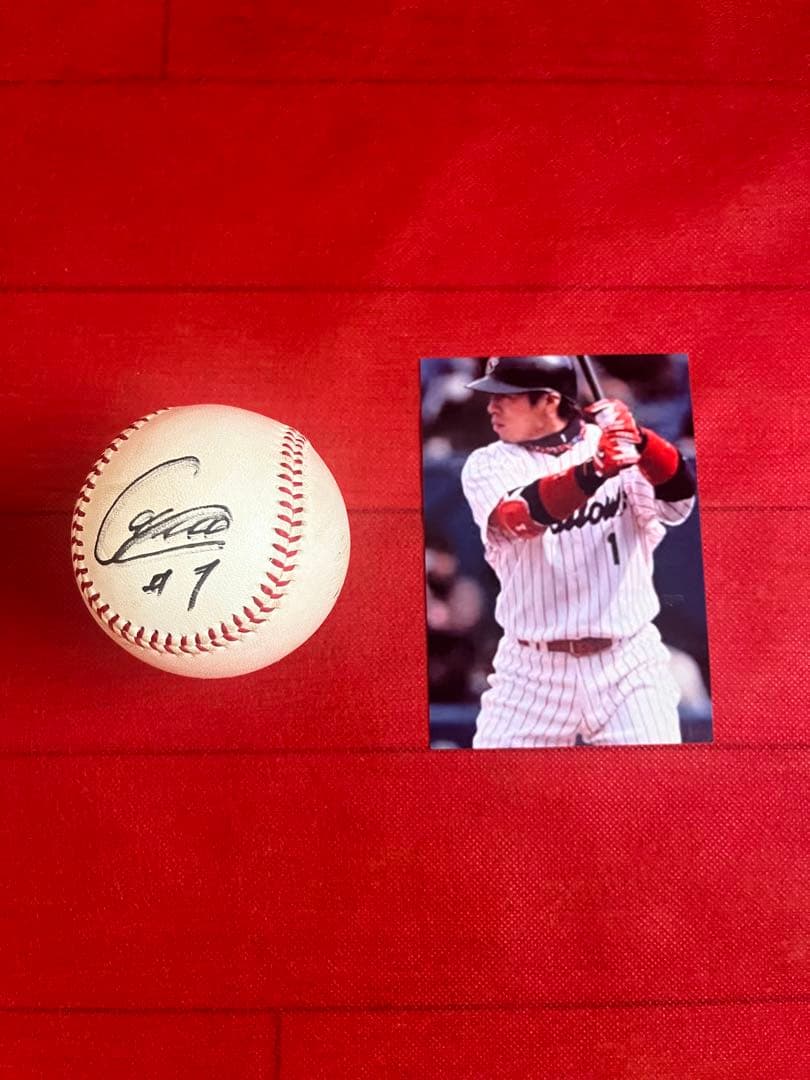 超希少プロ野球ファン必見元ヤクルトスワローズ岩村明憲NPB試合球直筆