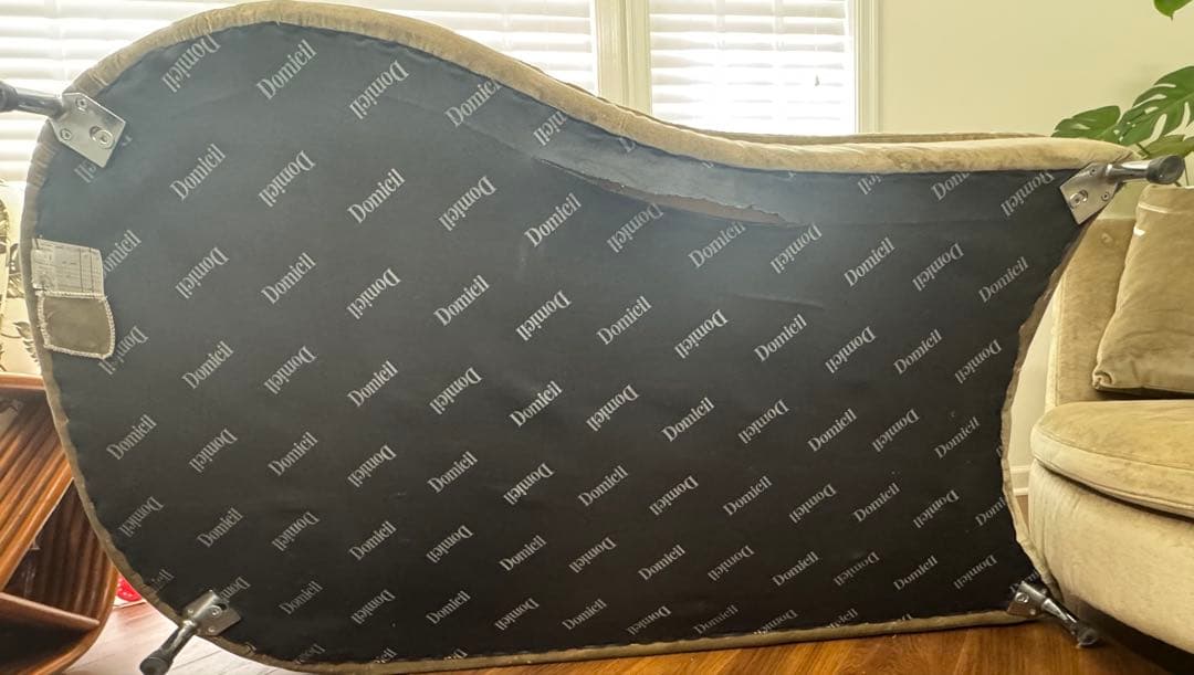 Domicilコーナーソファ ベージュ ファブリック ベルベット調 H035