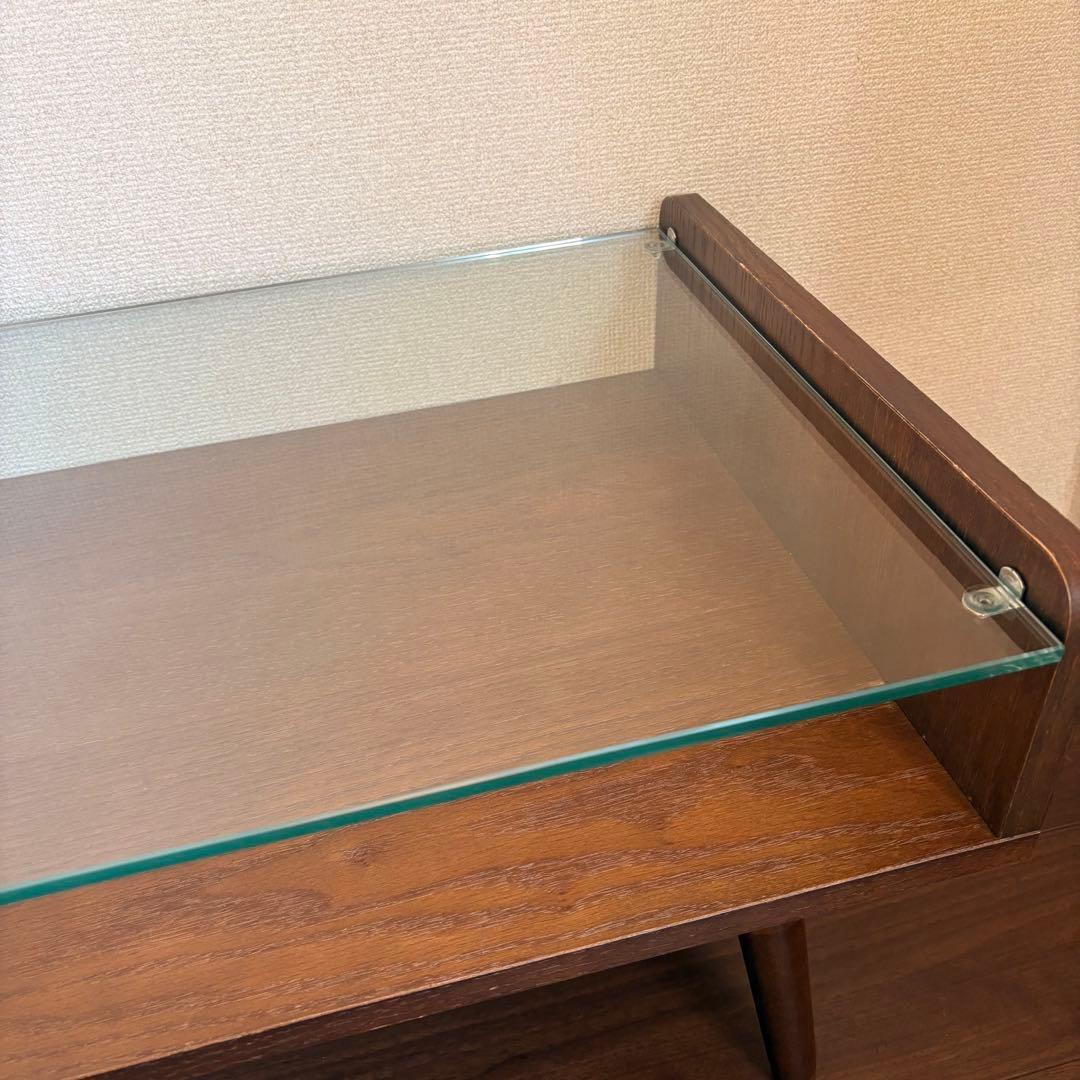 天然木 オーク材 Gigi ジジ ガラステーブル センターテーブル