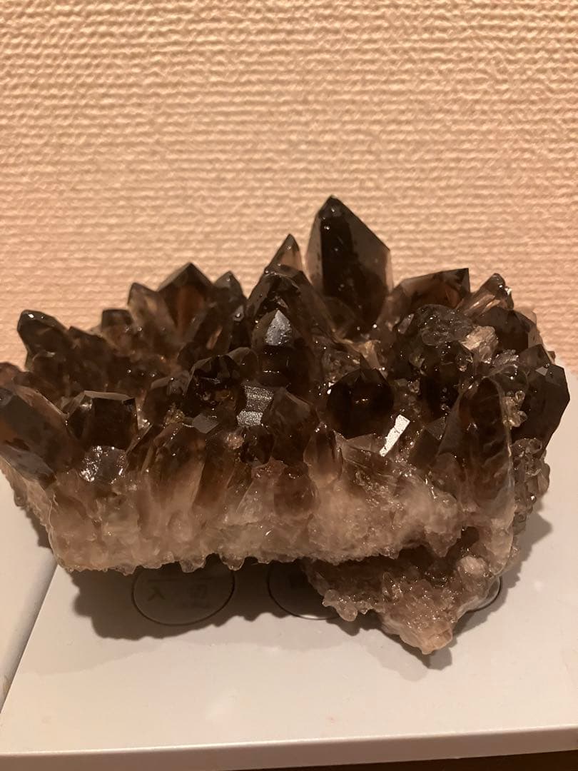 アーカンソー産スモーキークォーツ　両面クラスター 玄関に置いて運気をアップ アーカンソー産スモーキークォーツ入荷