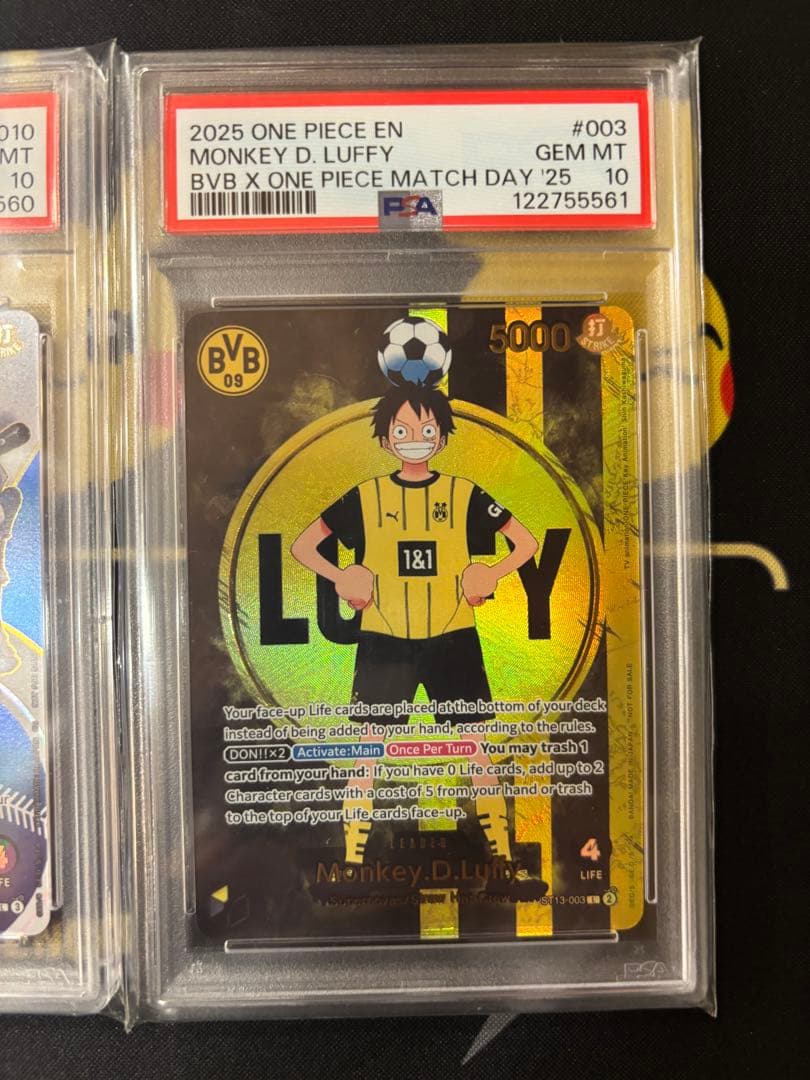 PSA10連番】 ドルトムント ドジャース ルフィ 海外限定プロモ