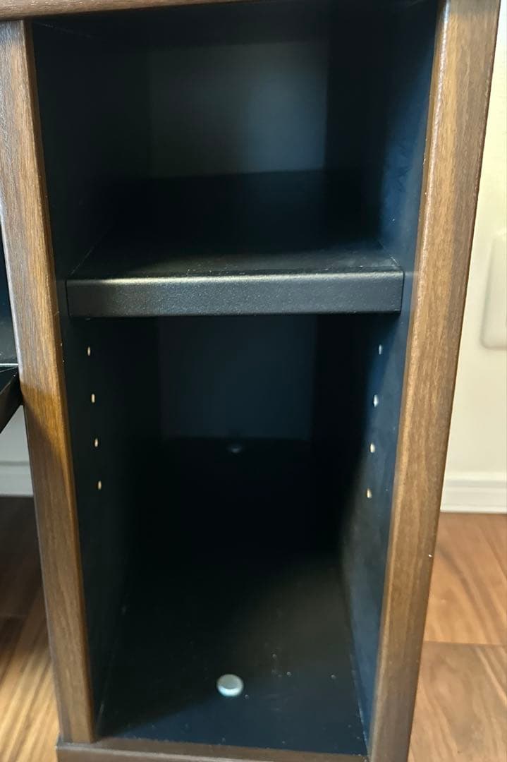 NOCE ダークブラウン テレビ台 キャスター付 二段の伸縮可能 引き出し2