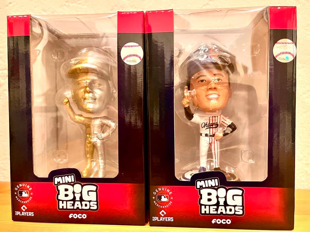 WBC 大谷翔平 FOCO社 ミニ ボブルヘッド 完全個数限定版 2個セット