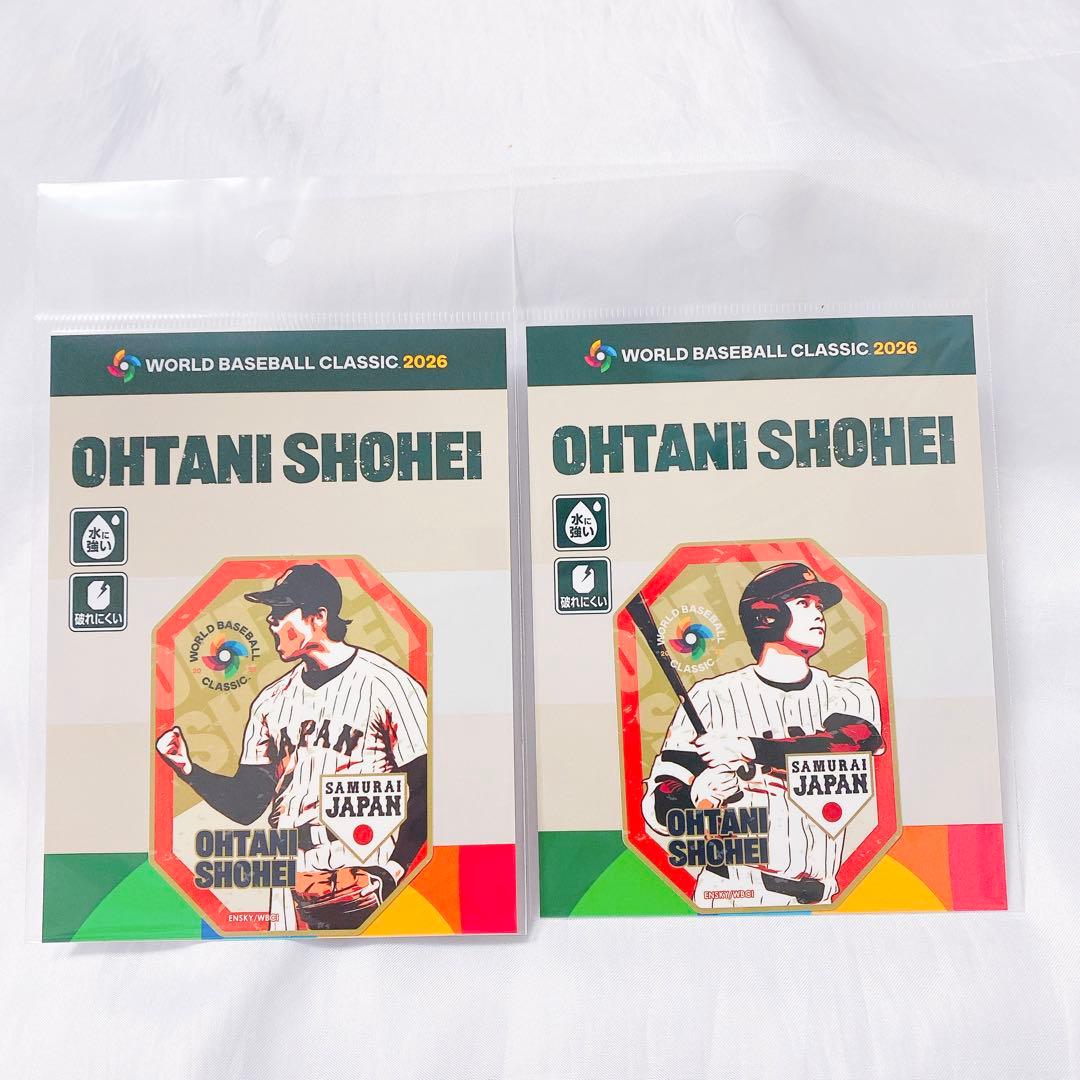WBC ダイカットステッカー 大谷翔平 2点 - メルカリ