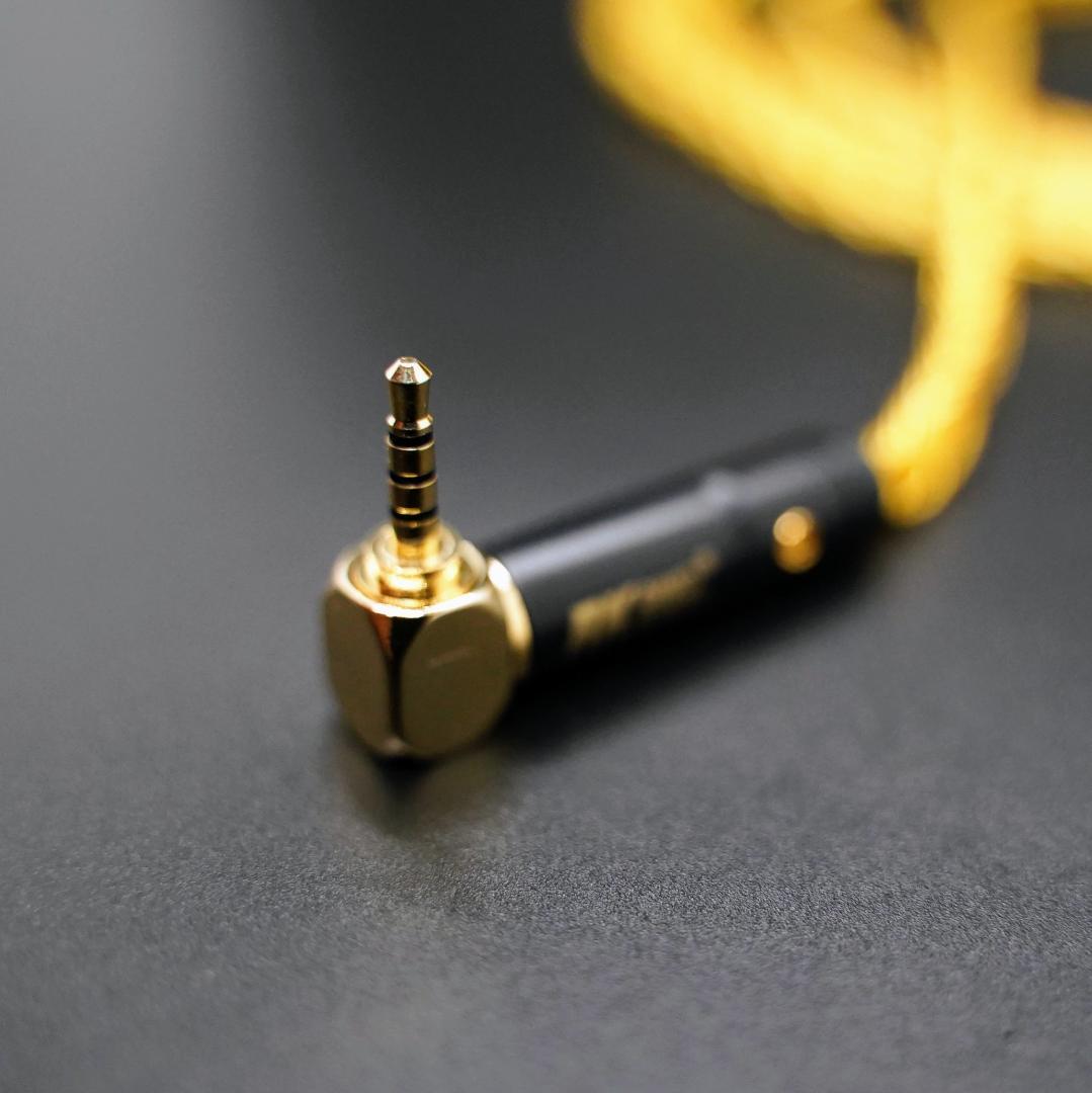 超高評価!最高仕様16芯 希少金メッキケーブル 膨張式mmcx/2.5mm L