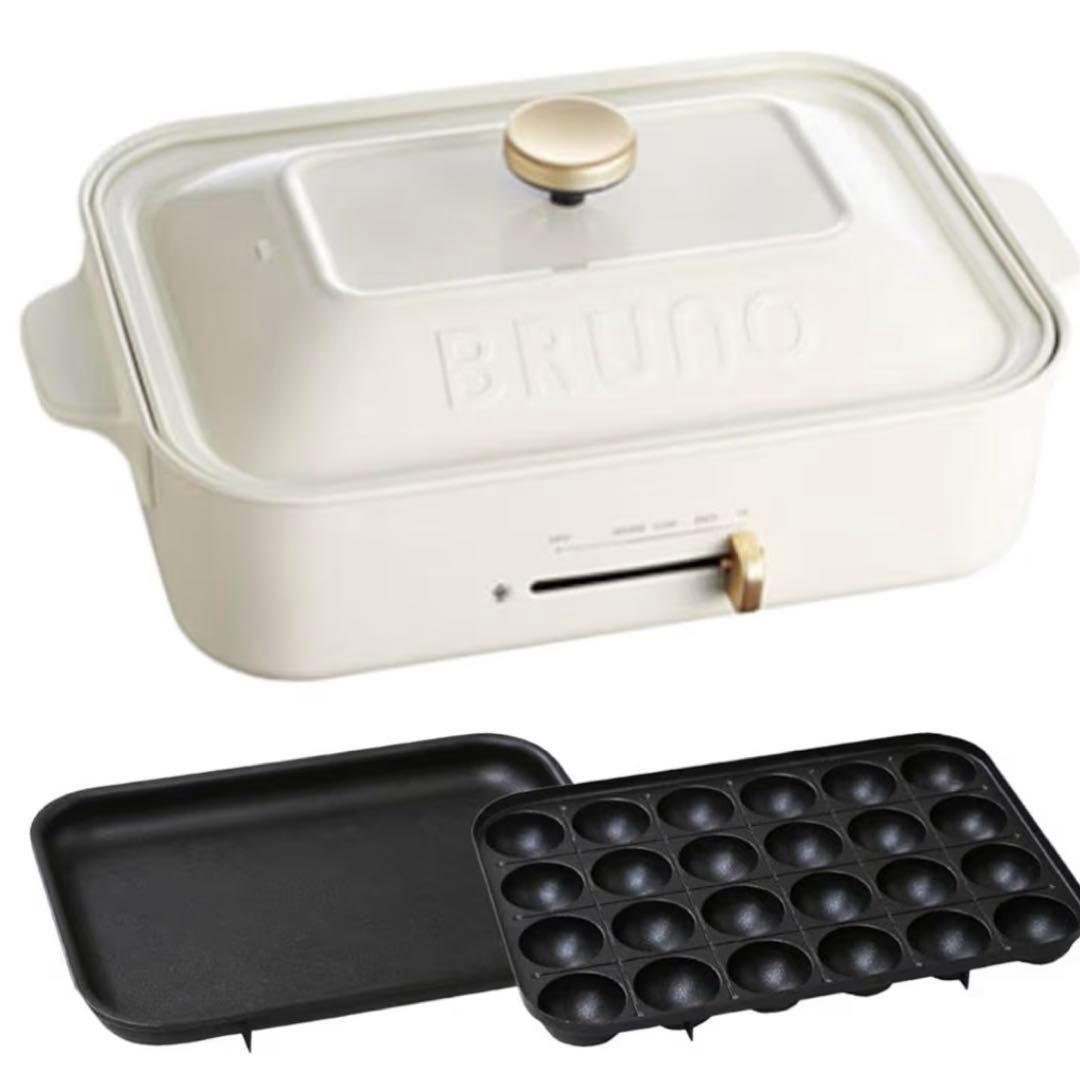 ·*⋆様 BRUNO コンパクトホットプレート ホワイト Amazon | BRUNO コンパクトホットプレート [ ホワイト / 5種プレート