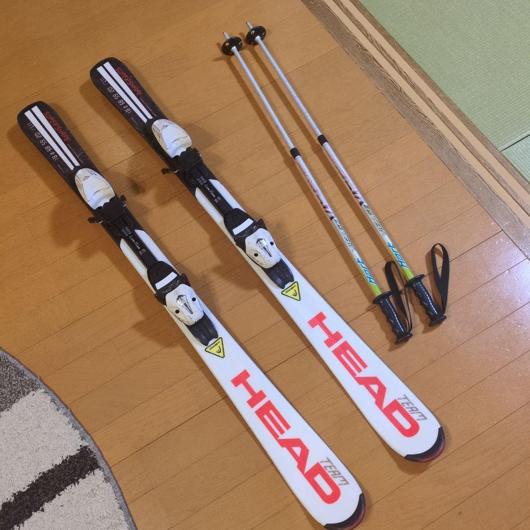 HEAD SUPERSHAPE スキー板とポールセット - メルカリ